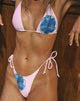 Bild von Lentra Bikini Bottom in Rosa und Blau Watercolour Flower