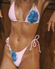 Bild von Lentra Bikini Bottom in Rosa und Blau Watercolour Flower