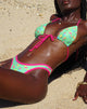 Bild von Farida Bikiniunterteil in Grün Floral