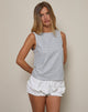 Bild von Pasila Top in Mini Gingham Blau und Grau