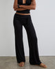 Image of Donata Hose in Schwarz mit Gürtel