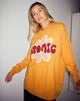 Abbildung des Lulees Pullovers in Orange Atomic