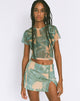 Bild von MOTEL X OLIVIA NEILL Pelma Mini Rock in Collage Floral Shadow Green