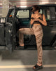 Bild von MOTEL X IRIS Straight Leg Jeans in Laser Swirl Braun