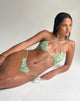 Bild von Yessy Bikinioberteil in abstraktem Paisley Grün