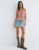 Bild von Raeya Tie Front Cami Top aus Chiffon Pink