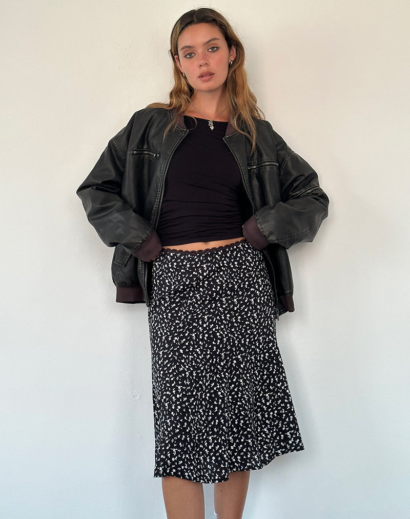 Rahyu Midirock in Schwarz Ditsy Romance