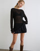 Bild von Rajiya Open Weave Pullover in Schwarz