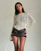 Bild von Rajiya Open Weave Pullover in Elfenbein