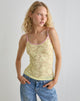 Image of Redum Cami Top aus gelber Spitze