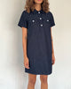 Bild von Reiga Smock Mini Dress in Denim Indigo