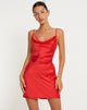 Bild von Paiva Slip Dress in Satin Rot