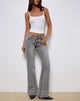 Bild von Rigid Low Rise Flare Jeans in Grey Wash