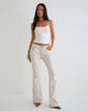 Bild von Rigid Low Rise Flare Jeans in Off White