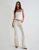 Bild von Rigid Low Rise Flare Jeans in Off White