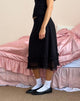 Bild von Lenuta Chiffon Midirock in Schwarz