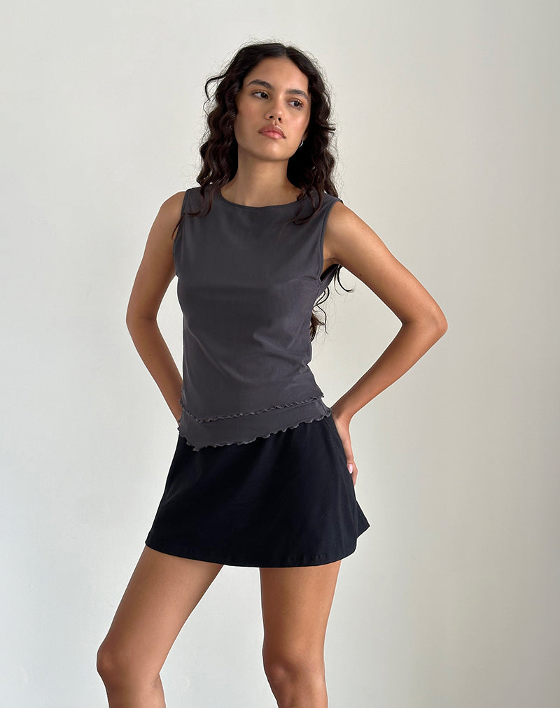 Rochie Asymmetrisches Top aus Mesh Ocean Storm