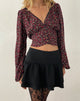 Image of Rosani Langärmeliges Top in Dark Rhoslyn Ditsy Print