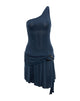 Image of Roshni Asymmetrisches Minikleid in Ocean Storm