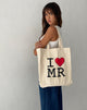 Bild von I Heart MR Tote Bag in Off White