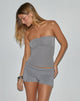 Image of Ruki Bandeau Top aus Rayon Jersey Grau
