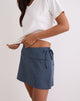 Bild von Ryker Skort in Stretch Tailoring Nadelstreifen Navy