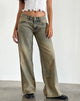 Image of Geräumige Jeans mit extra weitem Bein und niedrigem Rise in Sandy Blue Acid