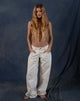 Bild von Roomy Extra Wide Low Rise Jeans in Off White