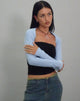 Image of Ladri Shrug Top in Nantucket Blau