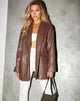 Image von Saken Blazer in Pu-Braun