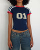 Bild von Salda Sports Fitted Tee in Marineblau