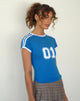 Bild von Salda Sportliches Fitted Tee in mediterranem Blau