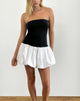 Bild von Salvia Puffball Mini Dress in Schwarz und Weiß