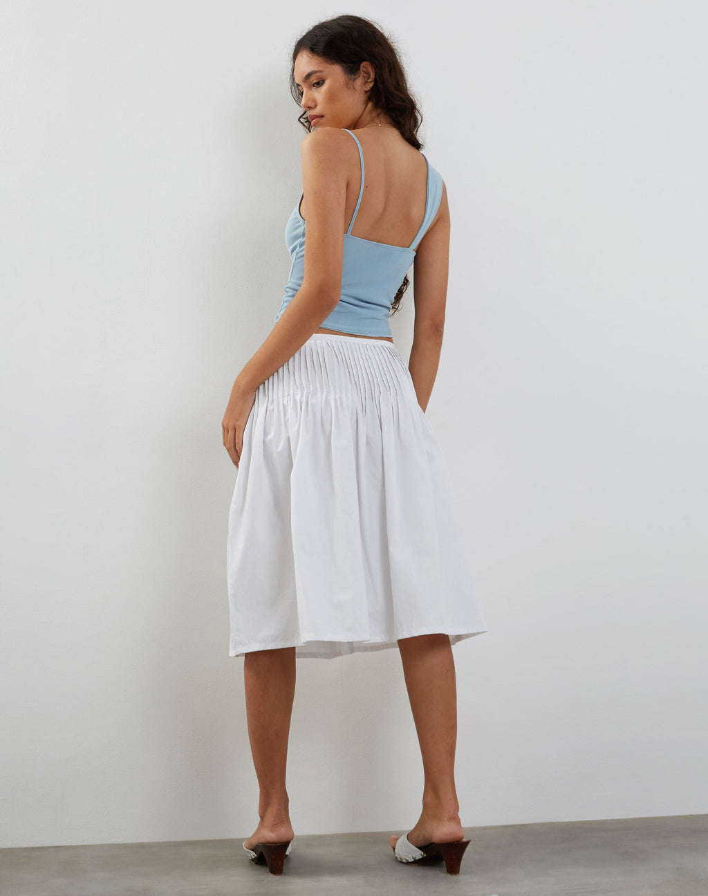 Sambu Mesh-Westenoberteil in Pastellblau