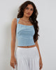 Bild von Sambu Mesh Vest Top in Pastellblau