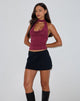 Image of Samwell Neckholder-Top aus Paisley-Spitze Burgundy