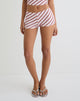 Image of Ciana Hot Pants in Diagonalstreifen Rosa