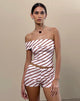 Image of Ciana Hot Pants in Diagonalstreifen Rosa