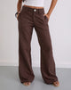 Image von Saucy Trousers aus Leinen Deep Mahogany