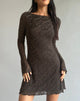 Image of Sevila Kleid aus Jacquard-Strick Dunkelbraun