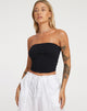IMAGE OF Shae Bandeau-Top in Schwarz