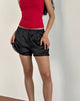 Image of Tega Shorts in Schwarz mit schwarzer Spitze
