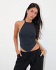 Bild von Shalas Halter Top in Jersey Ocean Storm
