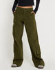 Abbildung der Shan Wide Leg Trouser in Dark Olive