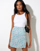 Bild von Sheny Minirock in Flower Power Blau