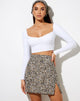 Bild von Sheny Minirock in Spring Fling Floral Schwarz