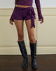 Image of Shoumi Short mit Rüsche aus Spitze Violett