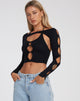 Abbildung von Silas Crop Top in Schwarz