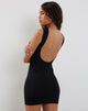 Bild von Slony Low Back Mini Dress in Black Lycra