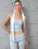 Bild von Solay Vest Top in Babyblau mit Schleife M Stickerei